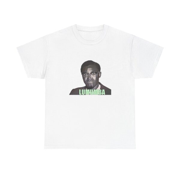 Unisex Heavy Cotton Tee - Lumumba Graphic Tee for History Lovers