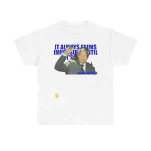 Nelson Mandela Unisex Heavy Cotton Tee - Empowerment & Equality Shirt