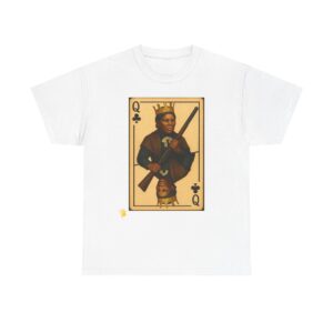 King Queen Graphic Tee, Unisex Heavy Cotton Shirt, Vintage Playing Card Design, Casual Streetwear, Gift for Gamers, Unique T-Shirt