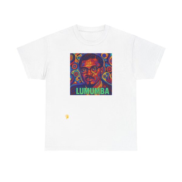 Unisex Heavy Cotton Tee - Lumumba Graphic Tee for History Lovers